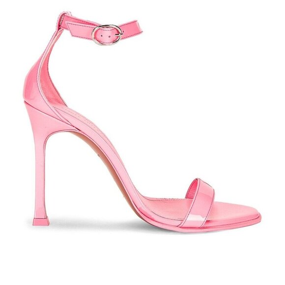 AMINA MUADDI Kim Patent Sandal in Bubble 37.5 New with Box Womens High Heels - Picture 5 of 13